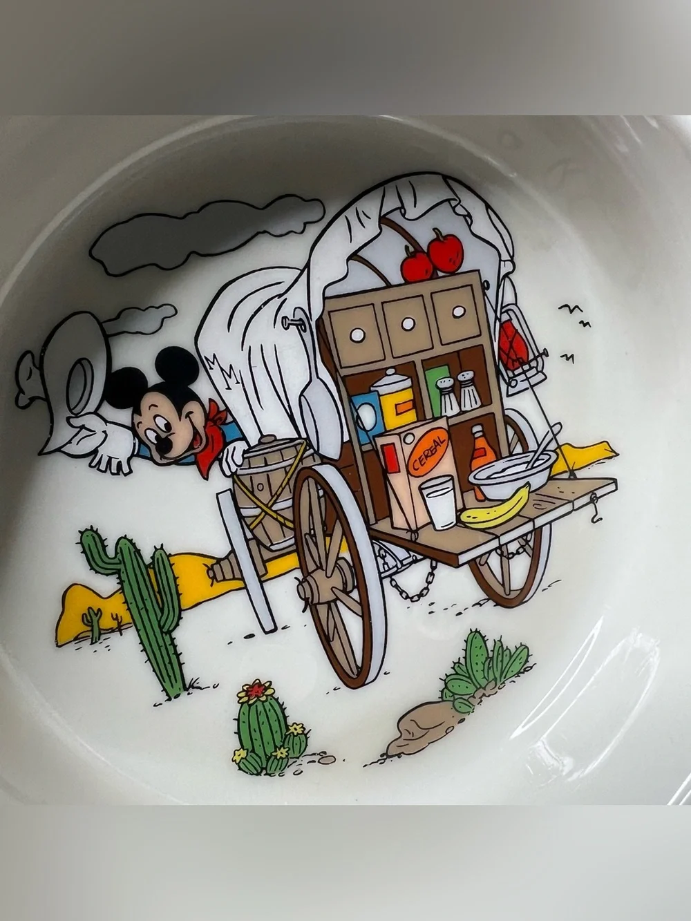 Gorham Mickey Mouse Walt Disney Tea Cup and Small Plate Fine China Set Western